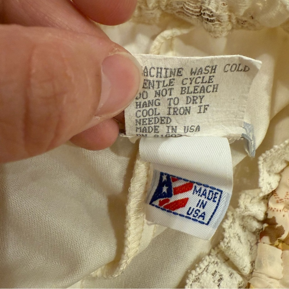 VTG La belle Dress Women’s S Milkmaid Floral Lace Fairy Coquette Cottagecore Y2K - Picture 6 of 10